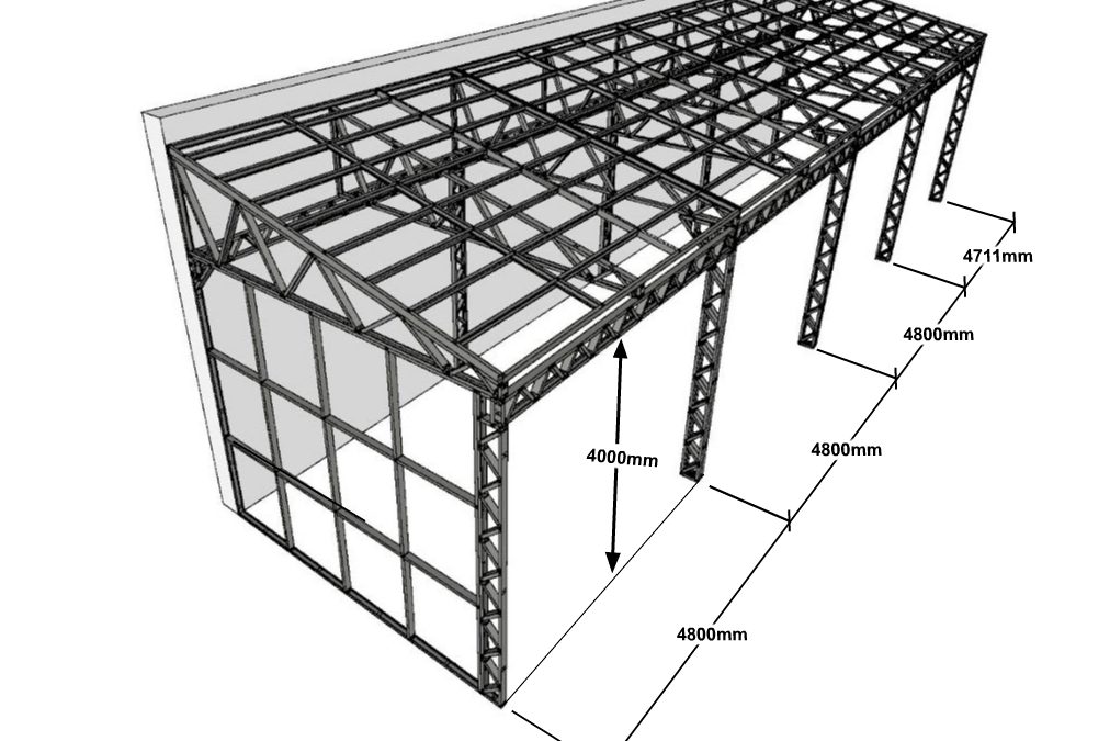 C004B. Canopy 20x5m.
