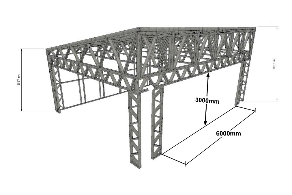 C007B. Canopy 6х8m.